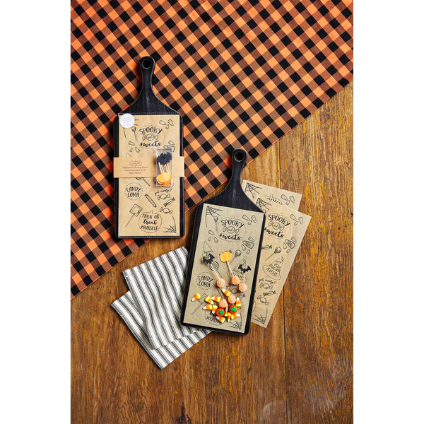 MUD PIE HALLOWEEN CHEESE BOARD SET