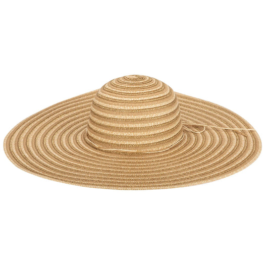 San Diego Hat Wide Brim Women's Floppy Sun Hat with Gold Lurex