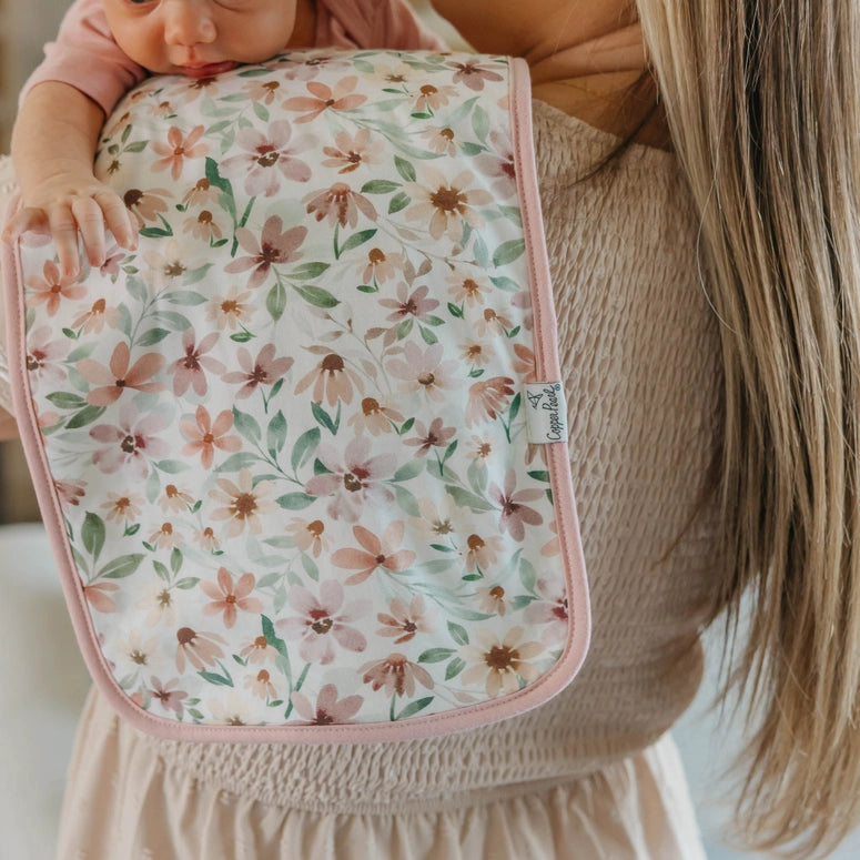 Copper Pearl 3 Pack Premium Burp Cloths - Natalie