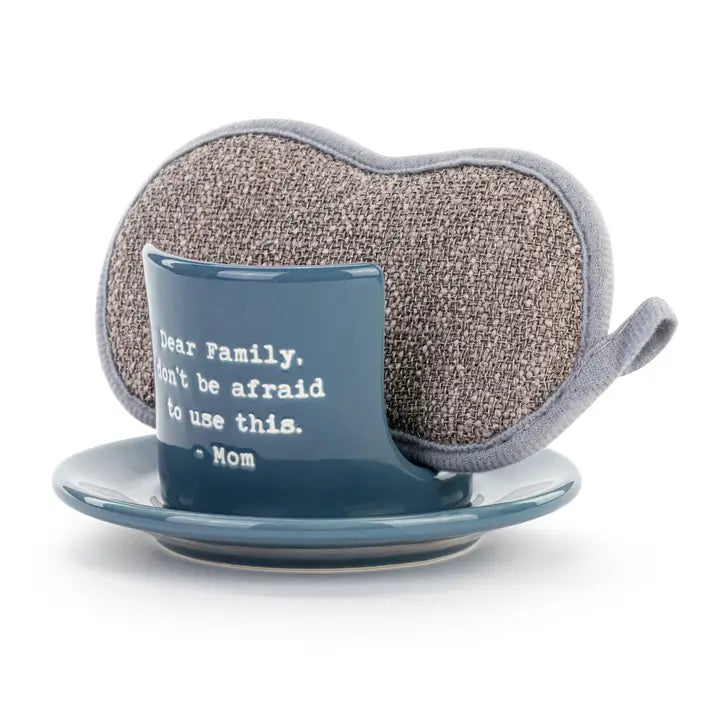 Demdaco Dear Family Soap Dish with Sponge