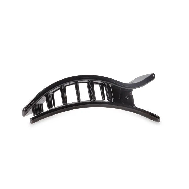 Teleties Flat Rectangle Hair Clip | Medium | Jet Black