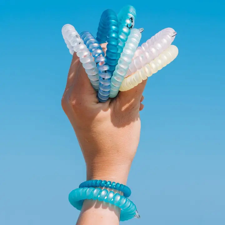 Teleties Spiral Hair Coils | Large | Blue Seas