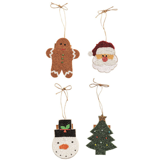 MUD PIE BEADED GIFT CARD ORNAMENTS