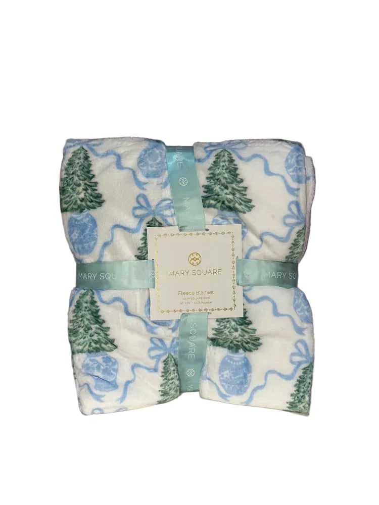 Mary Square Winter Pines Blanket