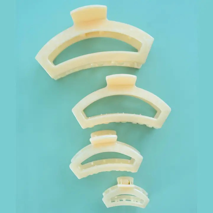 Teleties Open Hair Clip | Tiny | Soft Surf
