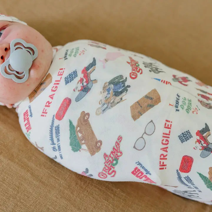 Copper Pearl Knit Swaddle Blanket - A Christmas Story