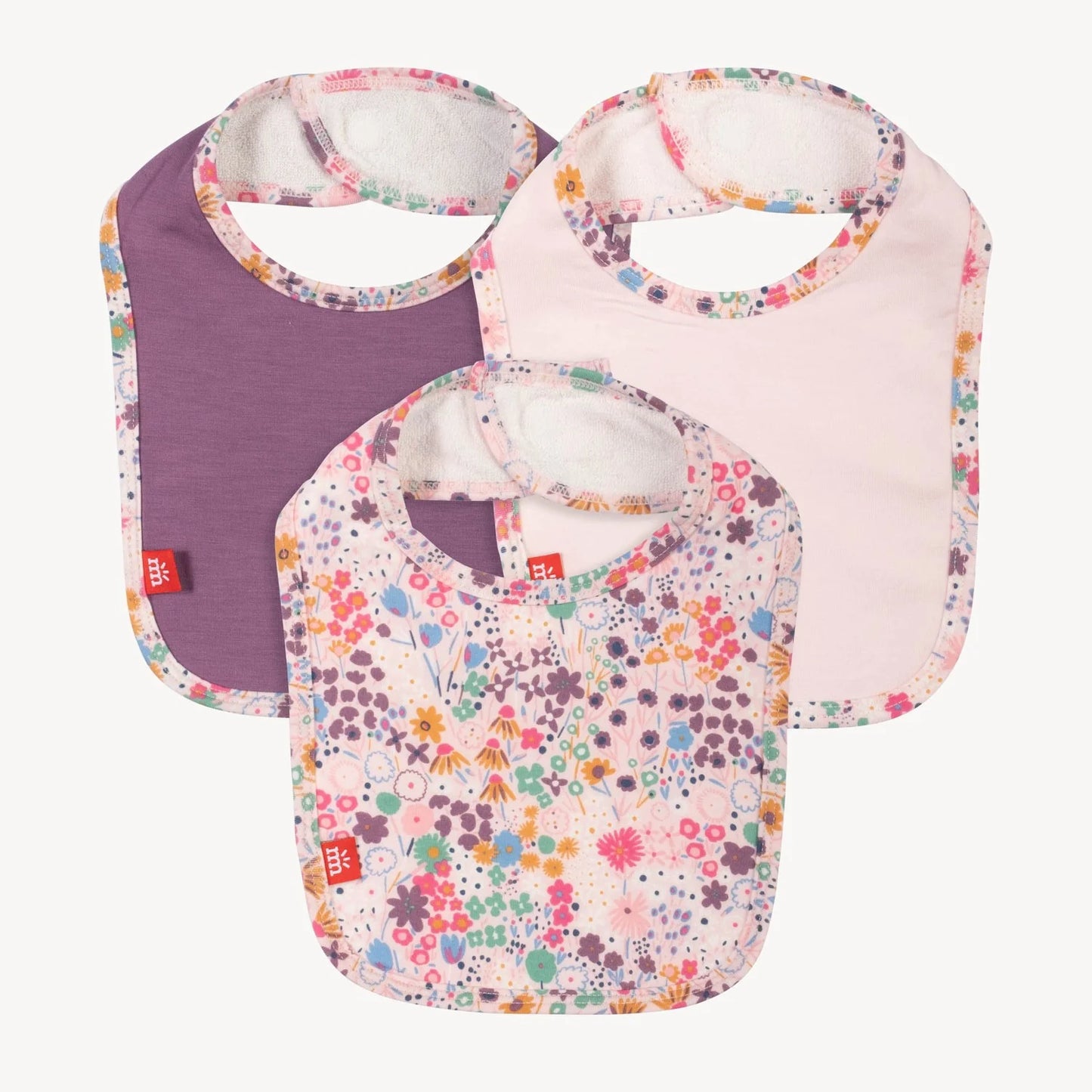 magnetic me isla modal magnetic stay dry infant bib 3-pack