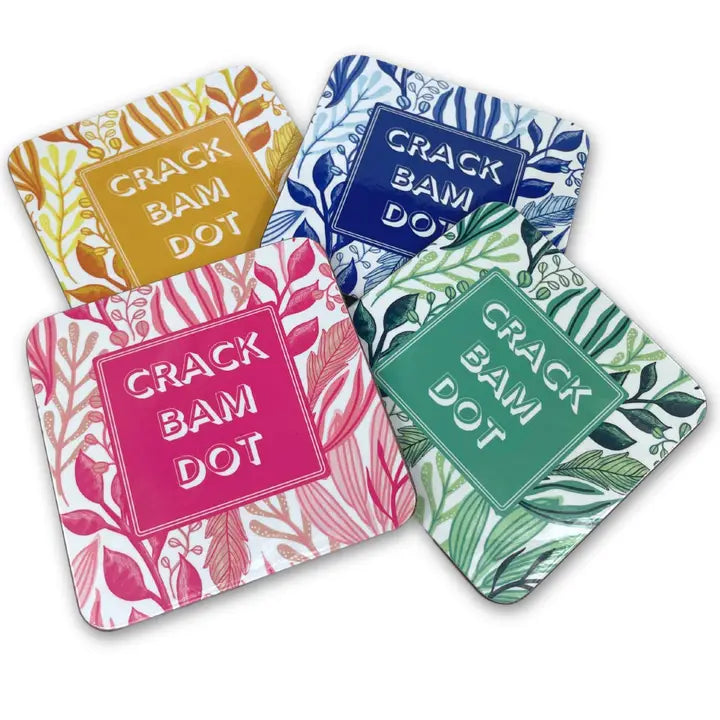 My Fair Mahjong Coasters, 4 Set-Nature Pattern