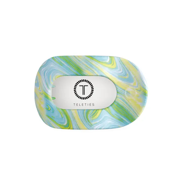Teleties By the Sea Shore | Medium | Flat Round Hair Clip