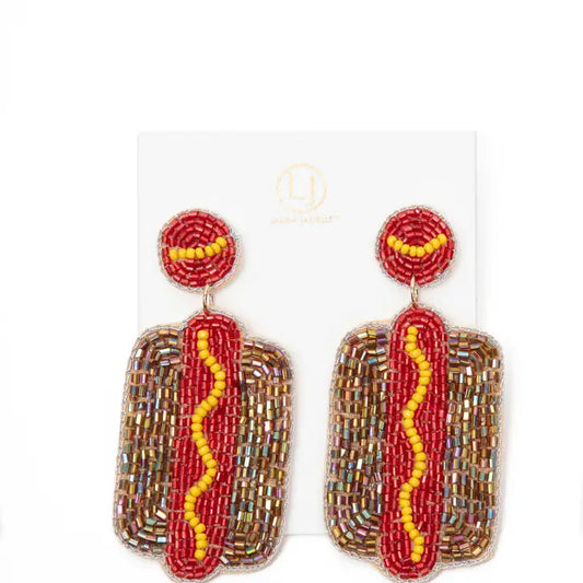 Laura Janelle Hot Dog Earrings