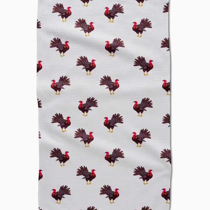 Geometry Turkey Trot Tea Towel