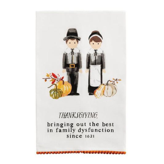 MUD PIE PILGRIMS THANKSGIVING TOWEL