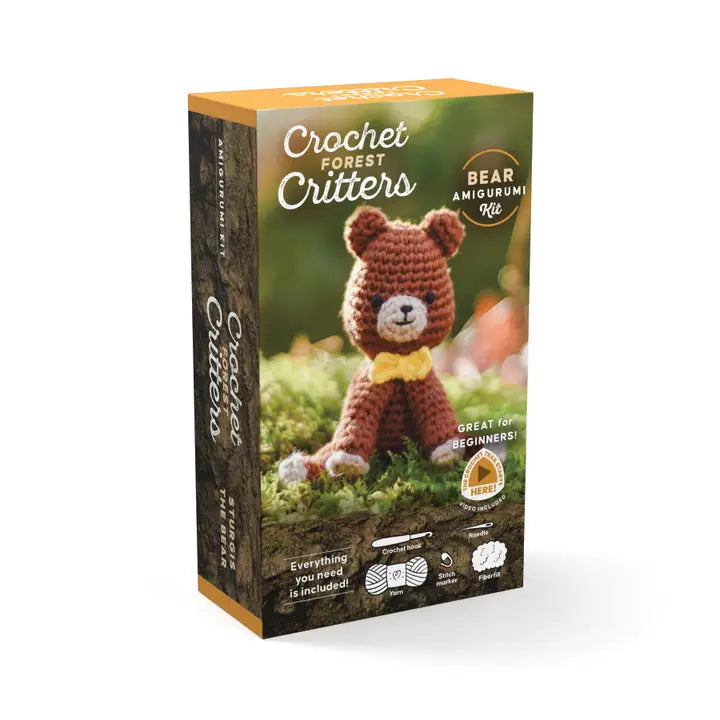 Crochet Forest Critters Amigurumi Kit Bear