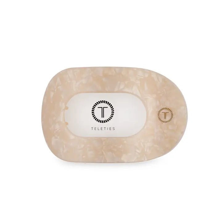 Teleties Flat Round Hair Clip | Medium | Soft Surf