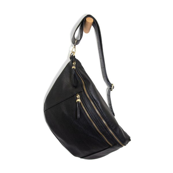 Joy Susan Mel Large Sling Crossbody Bag-Black