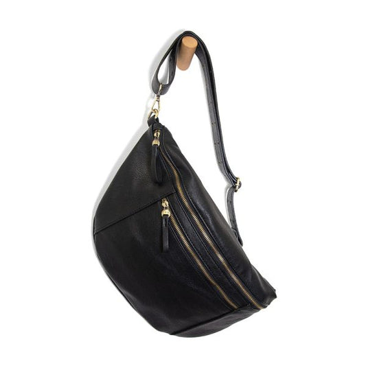 Joy Susan Mel Large Sling Crossbody Bag-Black