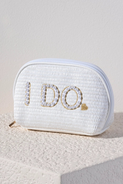 Shiraleah I Do Zip Pouch, White