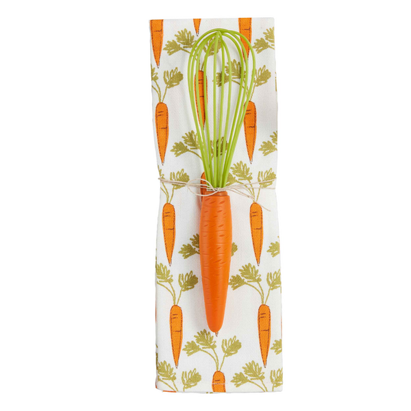 MUD PIE CARROT TOWEL AND UTENSIL SET