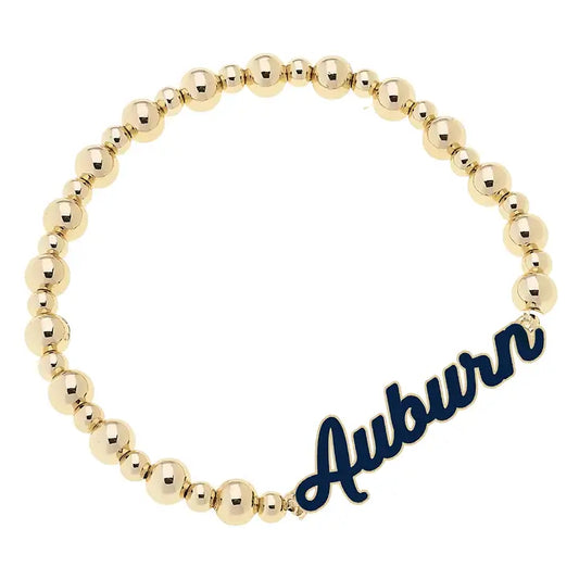 Canvas Style Auburn Tigers Autograph Enamel Stretch Bracelet