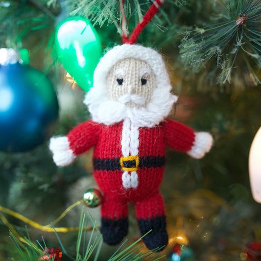 Ornaments 4 Orphans Premium Santa Ornament, Knit Wool