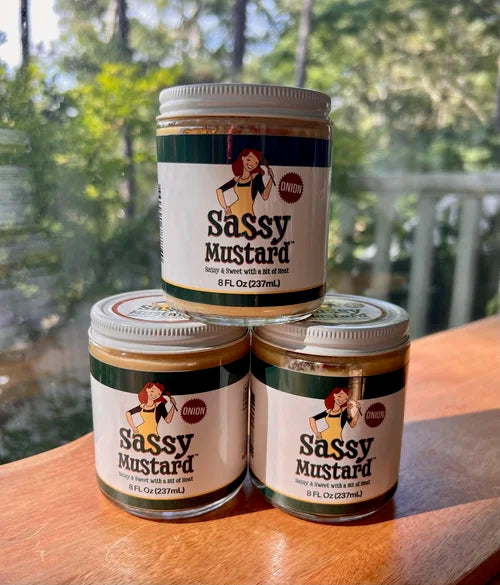 SASSY MUSTARD JARS - ONION