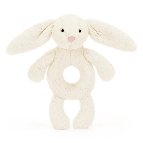 Jellycat Bashful Cream Bunny Ring Rattle