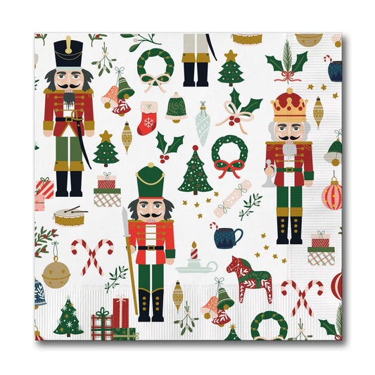 Mary Square  Cocktail Napkins Traditional Nutcracker