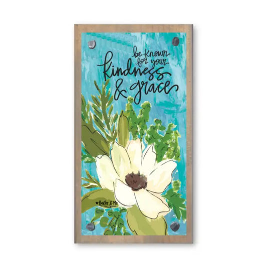 Baxter & Me Kindness & Grace Driftwood Happy Block