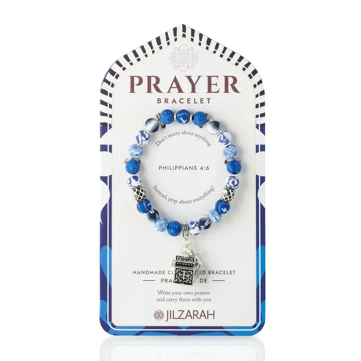 Jilzarah Blue Prayer Bracelet