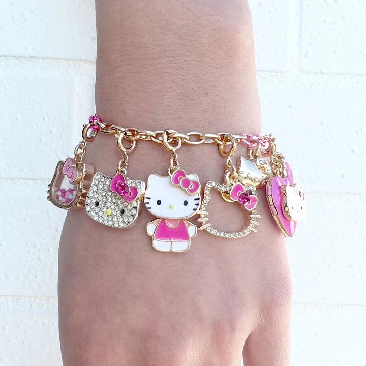 Charm It! Gold Glitter Hello Kitty Charm