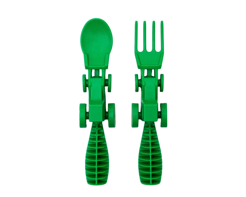 Constructive Eating Set of 2 Tractor Utensils