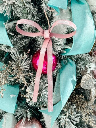 The Round Top Collection Pink Bow Ornament