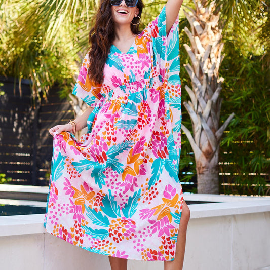 Mary Square  Dress Priscilla Aloha Pink