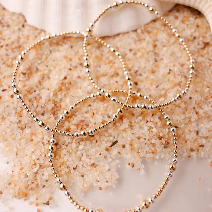 Dainty Sutton Bracelet in Gold with Silver
