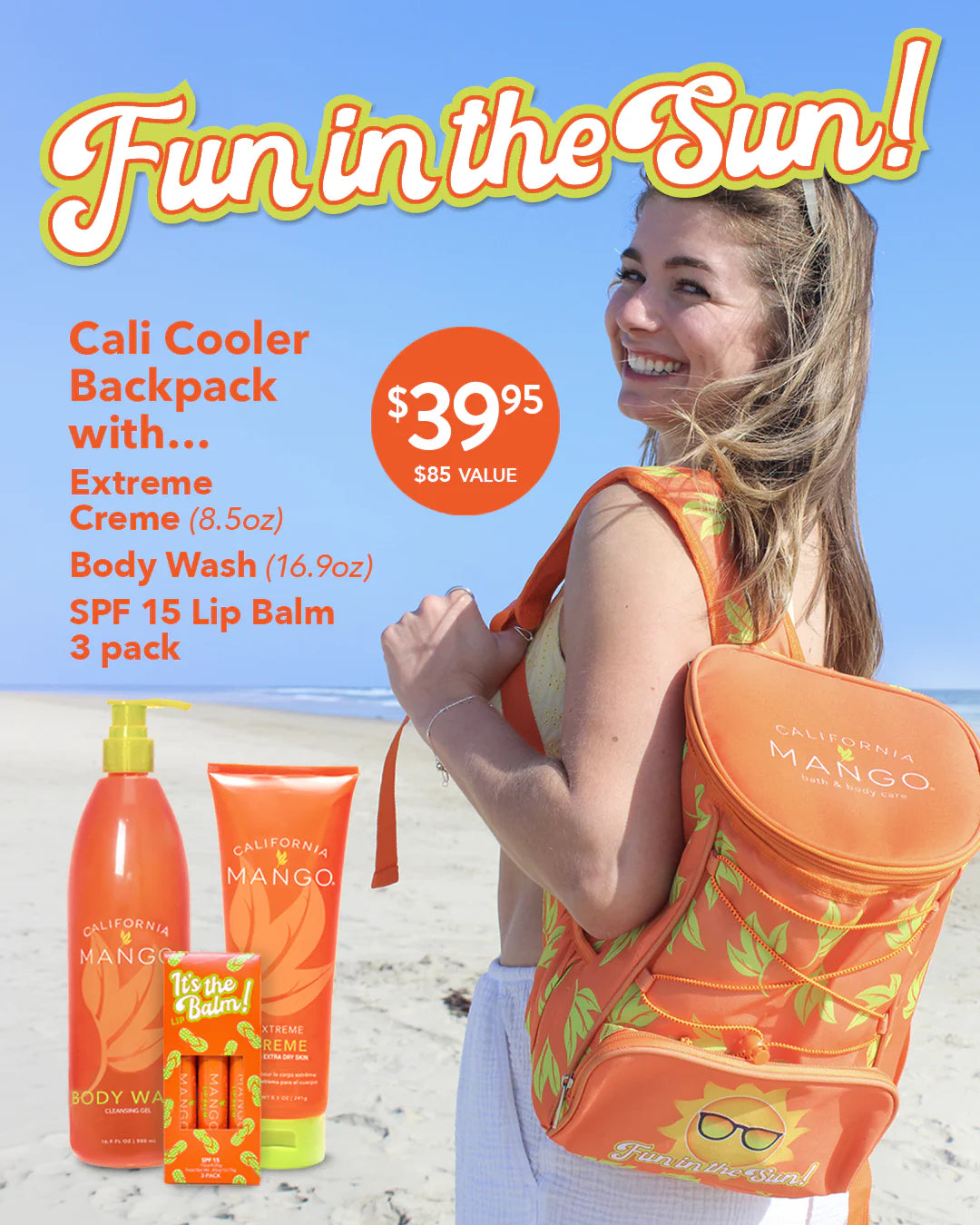 California Mango Fun In The Sun Cali Cooler 4 Piece Kit