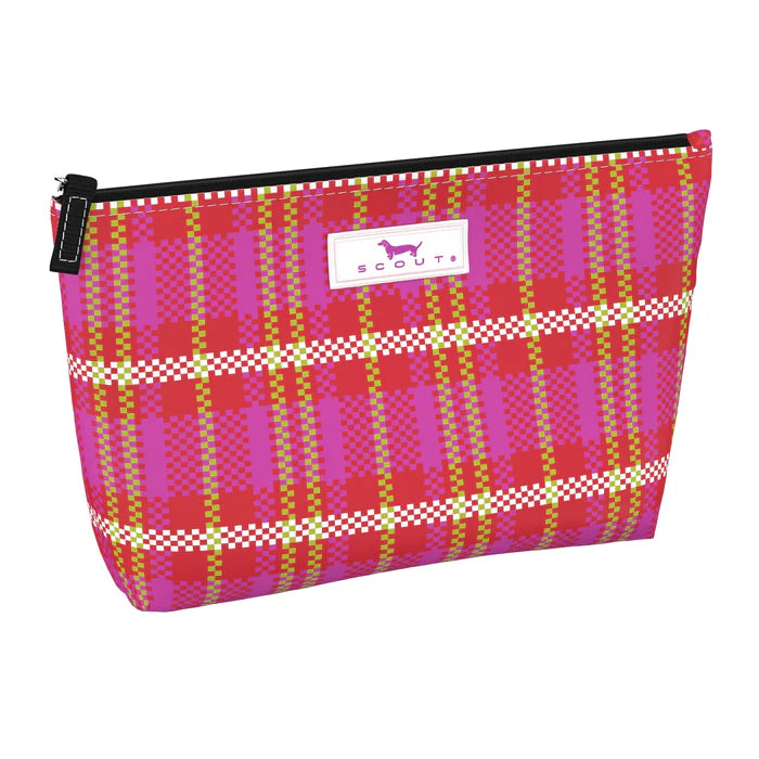 SCOUT SLIM MAKEUP BAG SMALL-SWEET TARTAN