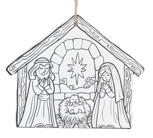 BURTON + BURTON COLOR ME HOLY FAMILY ORNAMENT