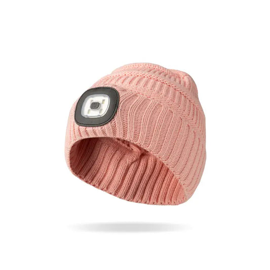 Night Scope Kid's Dakota Rechargeable Led Beanie-Pink