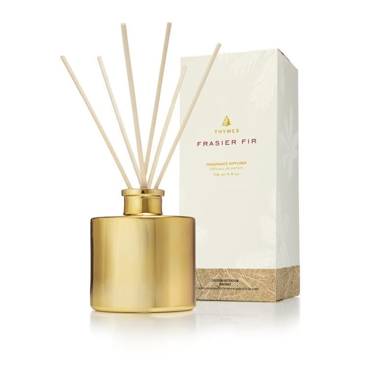 THYMES - EBI Frasier Fir Gilded Reed Diffuser Petite Gold