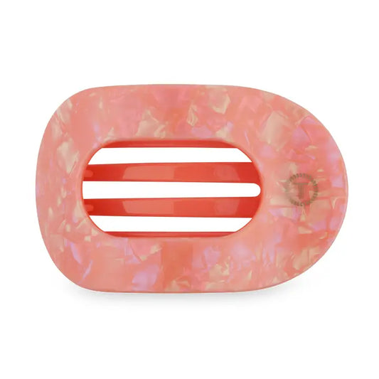 Teleties Flat Round Hair Clip | Medium | Dreamsicle