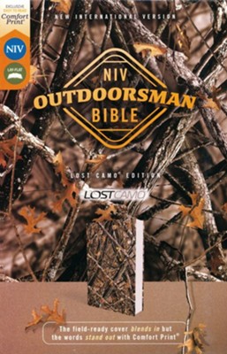 NIV Outdoorsman Bible, Comfort Print--soft leather-look, camouflage