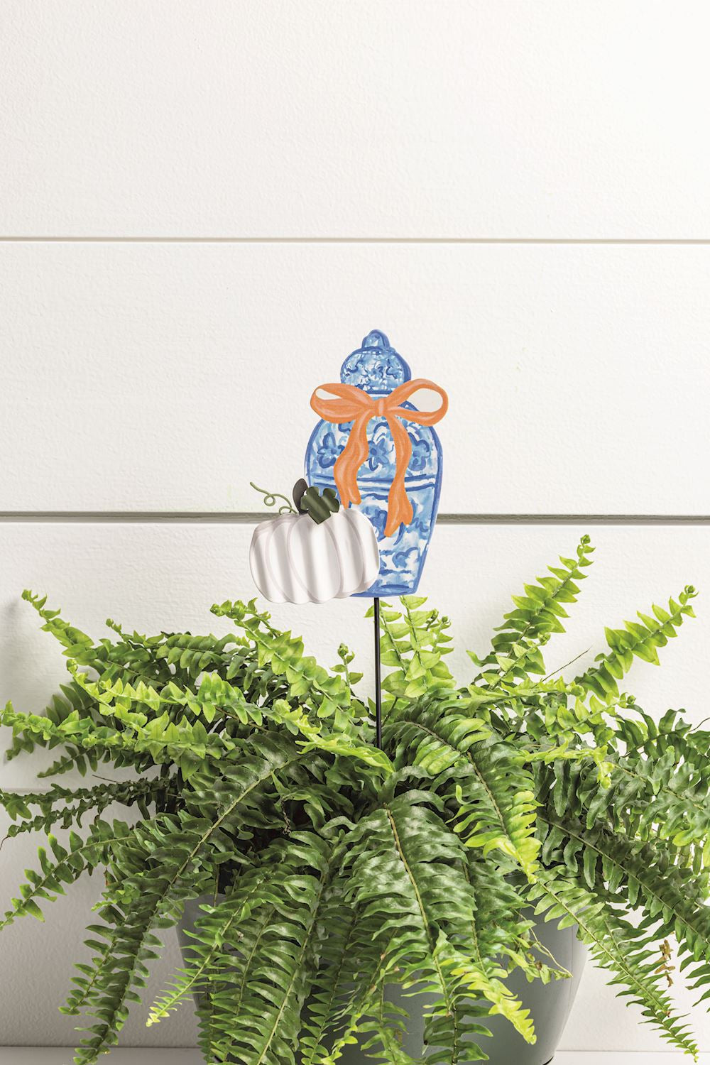 MUD PIE PUMPKIN TOPIARY GARDEN STAKES