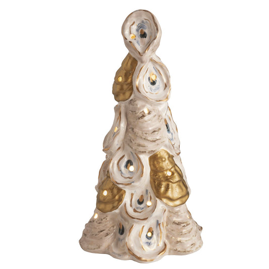 MUD PIE LARGE OYSTER LIGHT UP TREE