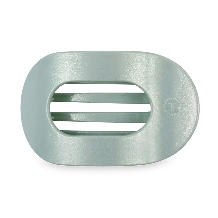 Teleties Flat Round Hair Clip | Small | Dew Drop