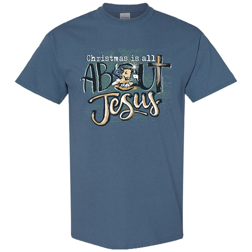 Southern Couture Soft Christmas Is All About Jesus - Indigo