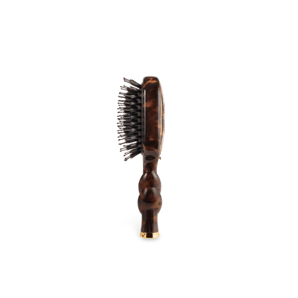 Teleties Mini Boar Bristle Hair Brush - Tortoise