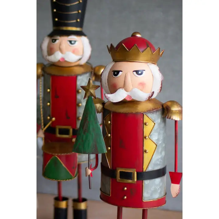 Kalalou Painted Metal Nutcrackers