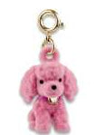 Charm It! Gold Pink Poodle