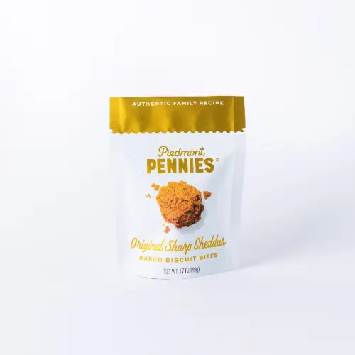 Piedmont Pennies Small Pouch, Original Sharp Cheddar