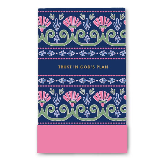 Mary Square  Flip Notepad Trust in God's Plan